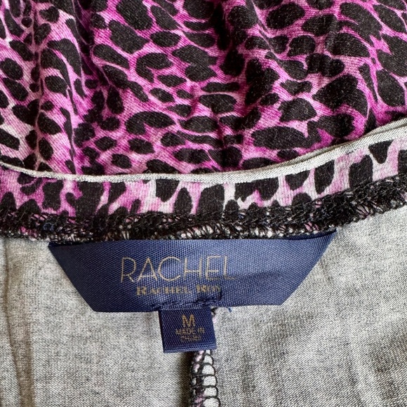 Rachel Rachel Roy-Size M Purple Animal Print Scoop Neck Maxi Dress - Picture 6 of 7